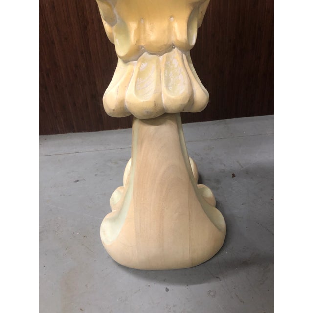 Cream Large Hand Carved Wooden Swan Sculpture | Floor Standing For Sale - Image 8 of 12
