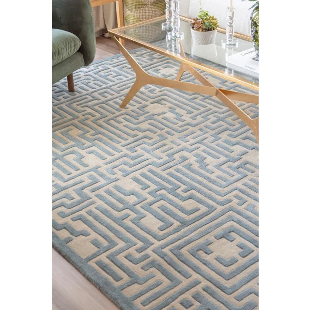 Walk the maze with the Theseus geometric rug design, named after the mythical Prince of Athens who walks King Midas' maze...