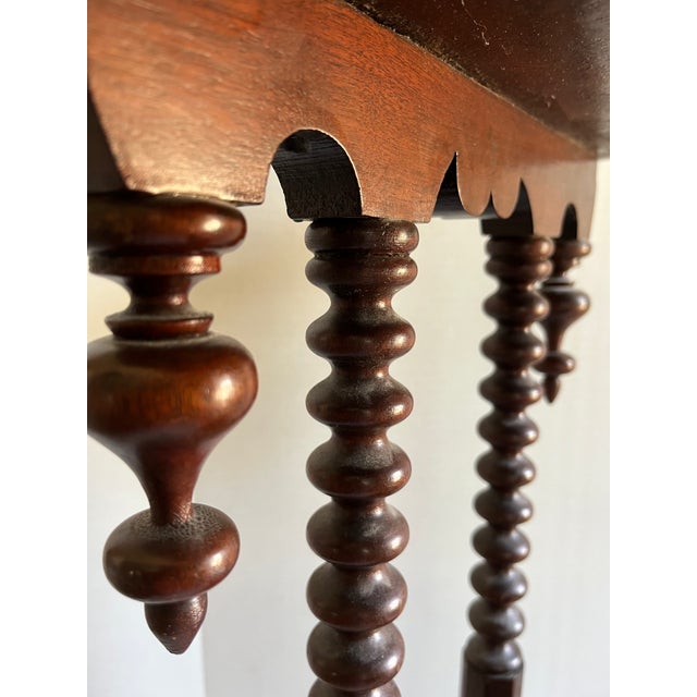 Victorian Side Table With Shelf, Walnut, Late 19th Century For Sale - Image 11 of 13