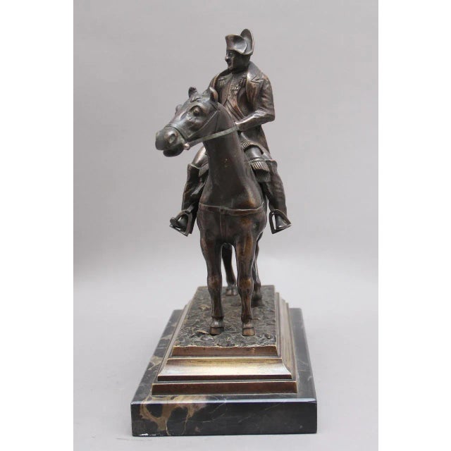 19th-Century Bronze Sculpture of Napoleon on Horseback For Sale - Image 9 of 11