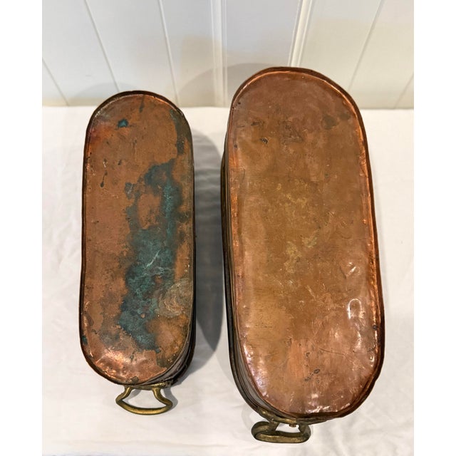 Vintage Copper Planter Troughs / Jardinieres, A Pair For Sale - Image 10 of 12