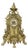 Vintage Brass Mantel Clock For Sale