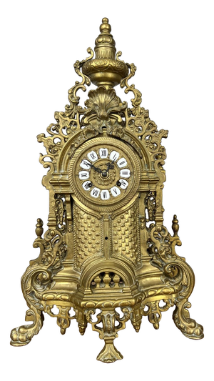 Vintage Brass Mantel Clock
