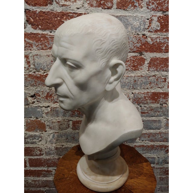 18th Century Marble Bust of a Roman Patrician-Grand Tour C.1780s For Sale - Image 11 of 13