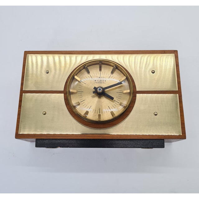 Modernist Table Clock from Weimar Quartz, Germany, 1970s For Sale - Image 10 of 14