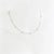 Contemporary Late 20th Century 14K White Gold Yellow Diamond Station Necklace Estate For Sale - Image 3 of 3