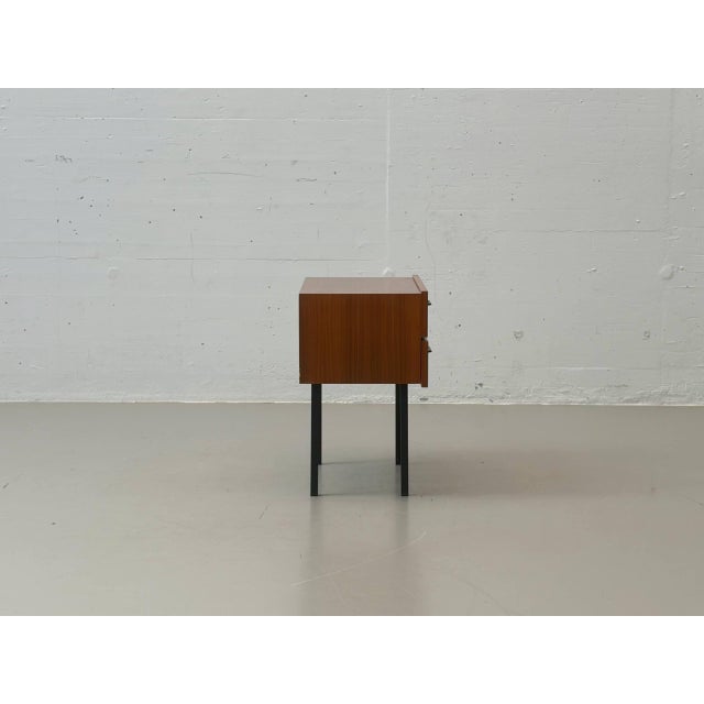Mid-Century Bedside Table with Drawers, 1950s For Sale - Image 9 of 14