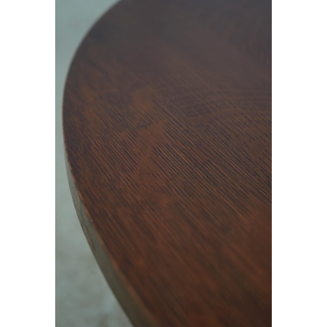 Wood Stickley Mission Oak Round Harvey Ellis Cocktail Coffee Table For Sale - Image 7 of 13