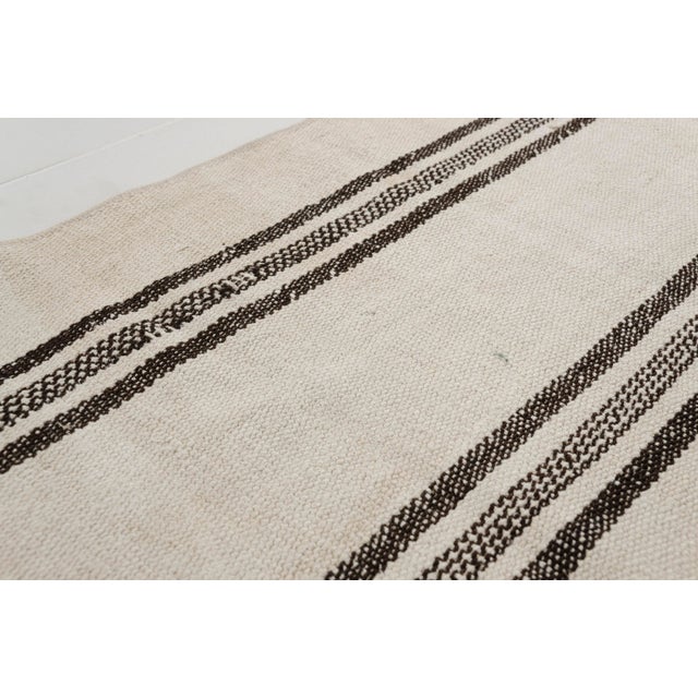 1950s Oushak Vintage Stripe Kilim Runner For Sale - Image 5 of 10