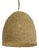 Coastal Woven Seagrass Bell Pendant Light For Sale