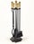 Black Vintage Cast Iron and Brass Fireplace Tools, 1960s, Set of 6 For Sale - Image 8 of 8