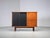 Italian Cabinet in Teak, Metal and Black Laminate, 1960s For Sale - Image 9 of 12
