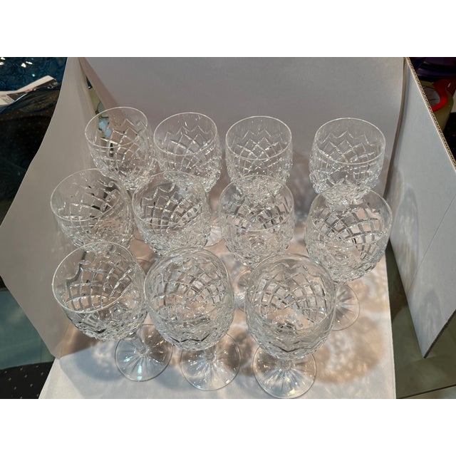 1970s 1970s Waterford Crystal Water Glasses in Powerscourt Pattern For Sale - Image 5 of 5