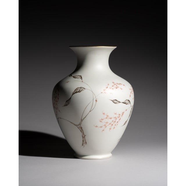 Silky Glazed Hand-Painted Vases by Fritz von Stockmayer for Rosenthal, 1940s, Set of 2 For Sale - Image 9 of 18