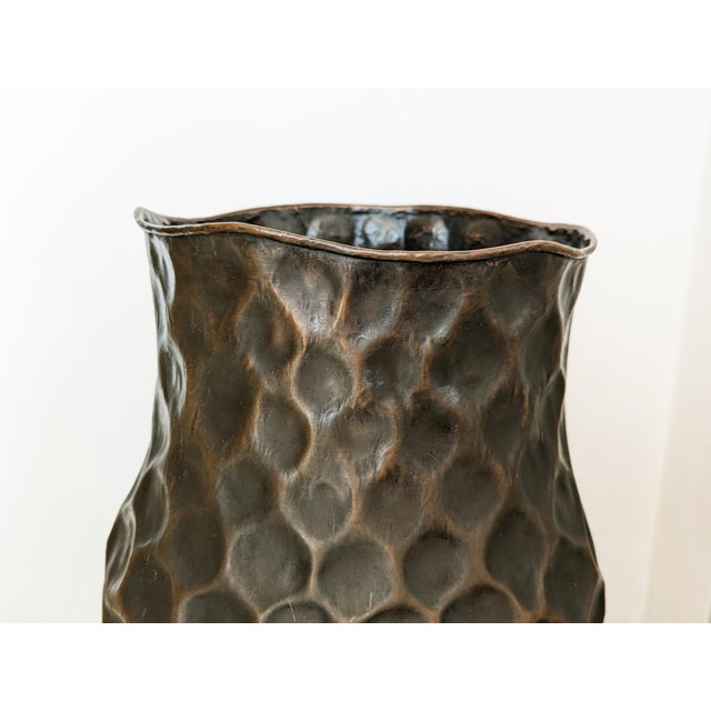 1950s Italian Sculptural Copper Umbrella Stand from Attualità Casa Milano, 1950s For Sale - Image 5 of 12