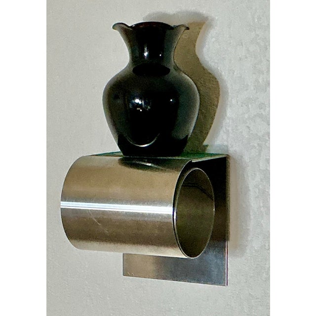 1970s Mid-Century Modern Brushed Chrpme “Bookworm” Steel Coil Bookends - A Pair For Sale - Image 9 of 10