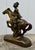 Vintage (1950's) Indian Warrior on Horse Statue has a Western Americana Style. Made of Spelter in a Bronze Colored Finish....