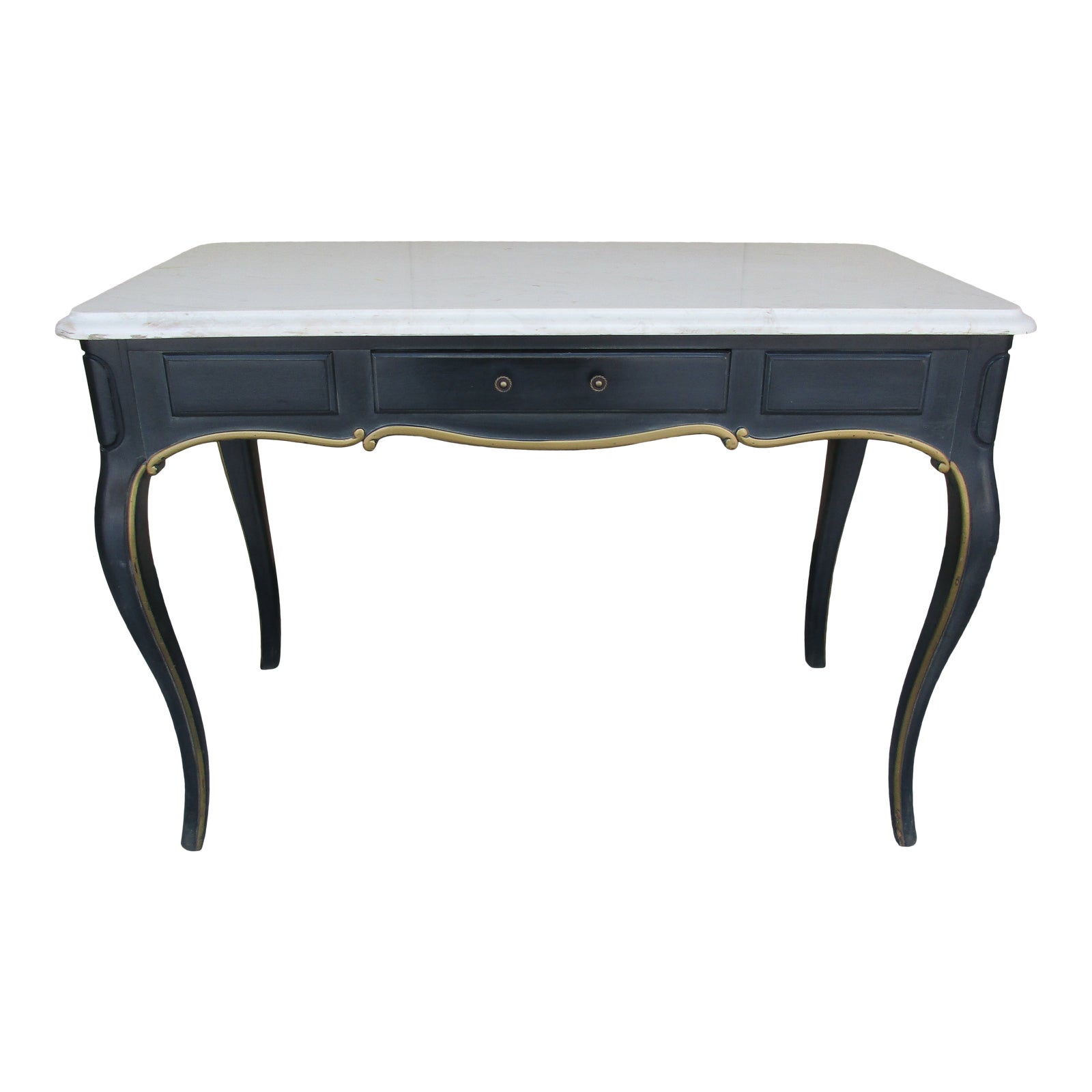 French Writing Desk With Marble Top, Biltmore Hotel Chairish