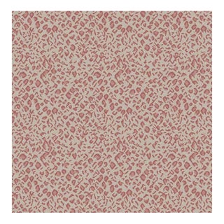 Panthera Spotted Leopard Hand-Looped Area 6' x 9' Rug - Quartz Pink For Sale