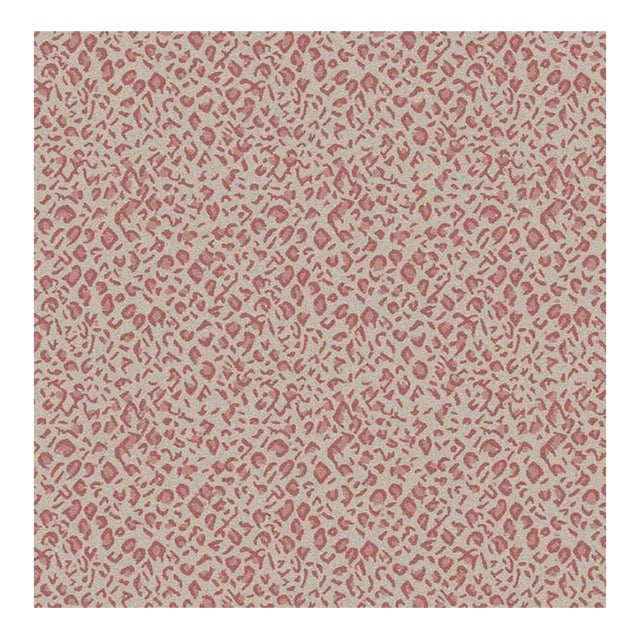 Panthera Spotted Leopard Hand-Looped Area 6' x 9' Rug - Quartz Pink For Sale