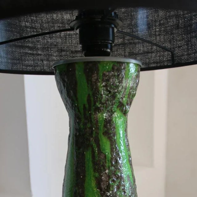 Vintage Table Lamp in Fat Lava from Scheurich, 1960s For Sale - Image 12 of 14
