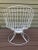 Mid-Century Modern 1960s Mid-Century Modern Homecrest Bottemiller White Metal Wire Swivel Rocker Barrel Chair For Sale - Image 3 of 13