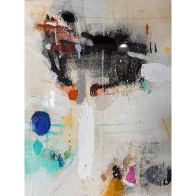 Juanma Reyes “Tendedero” Spanish Expressionist Abstract Mixed Media Collage Painting, Signed For Sale In Miami - Image 6 of 18