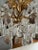 Crystal & Murano Glass Gold Leaf Chandelier For Sale - Image 9 of 13