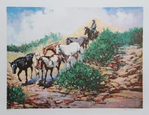 Noel Daggett, Last of the Strays, Lithograph