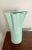 Contemporary Modern Mint Green Scalloped Ceramic Vase For Sale - Image 3 of 7