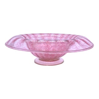 Vintage Murano Glass Centerpiece Bowl For Sale