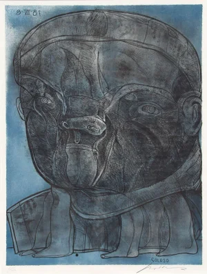 Jose Luis Cuevas Coloso Lithograph
