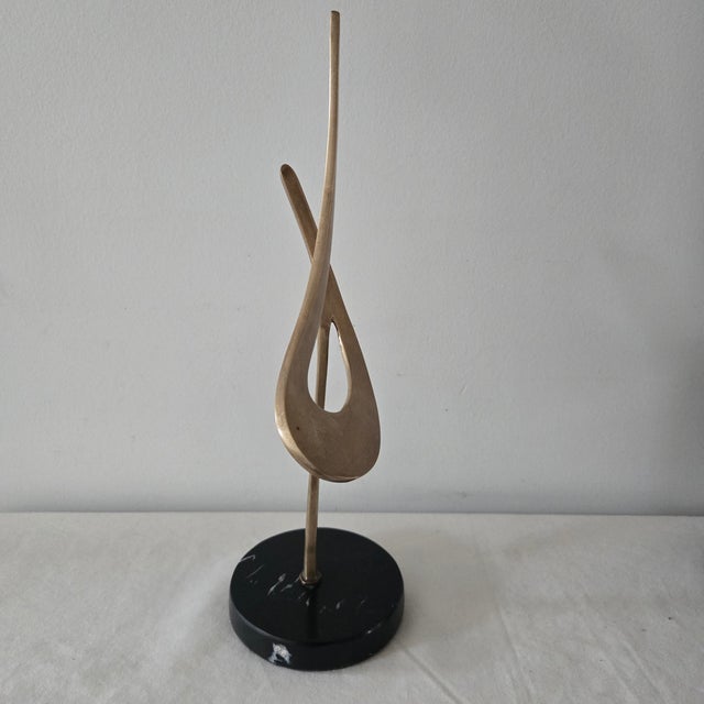 Vintage Bob Bennett "Harmony" Bronze Abstract Sculpture Marble Base 1985 Signed and Numbered 38/100 Collectible Sculpture...