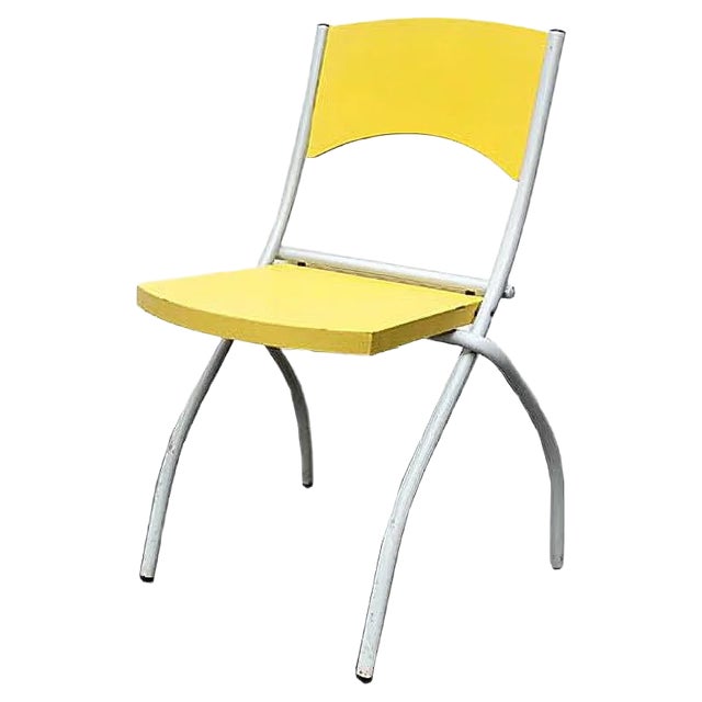 Vintage Italian Folding Chair from Fly Line For Sale