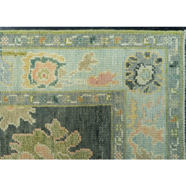 Turkish Oushak Rug 2'11" x 10' #19199 For Sale - Image 4 of 8