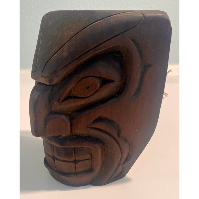 William (Billy) Robertson Pacific North Coast Cedar Bear Mask For Sale - Image 4 of 8