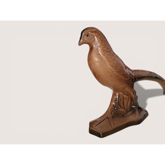 Ceramic Art Deco Ceramic Pheasants, 1950s, Set of 2 For Sale - Image 7 of 11