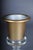 Metal Hollywood Regency Gilt Acrylic Goblet Vase For Sale - Image 7 of 11