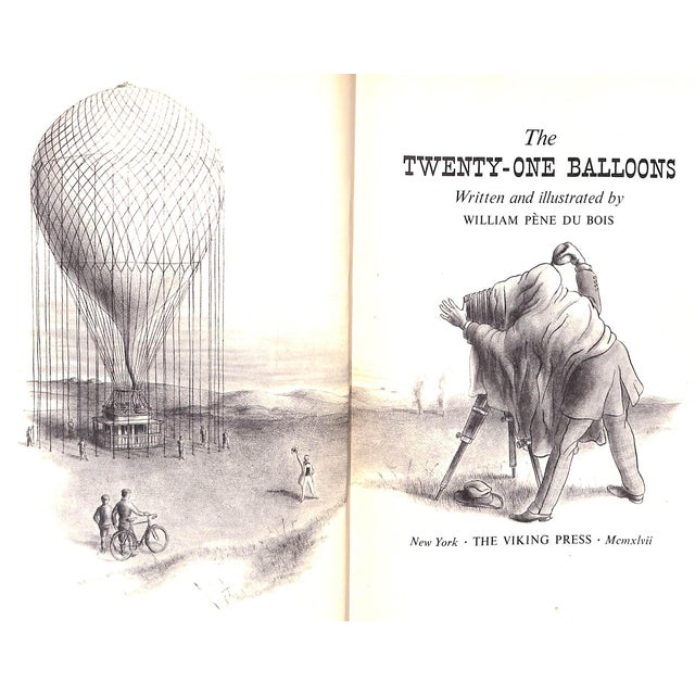 Paper "The Twenty-One Balloons" 1947 Pene Du Bois, William For Sale - Image 7 of 11