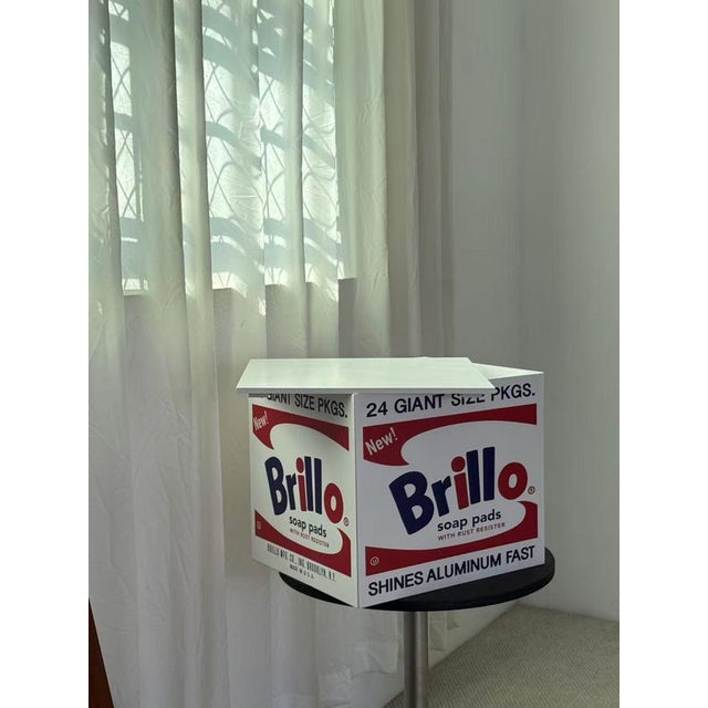 Andy Warho, Brillo Box White (Flat), 2025, Print on Wood box For Sale - Image 5 of 5