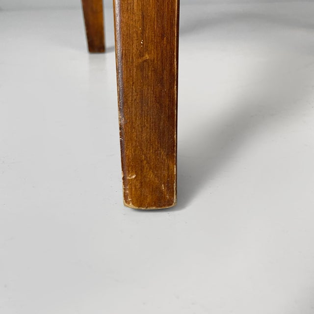 Mid 19th Century Italian Chairs in Wood and Striped Fabric, Set of 2 For Sale - Image 17 of 18