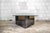 Coffee table with mirrored base and glass top with mirrored film. Blok model Designer Nanda Vigo Manufacturer Acerbis...