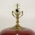 Vintage Oxblood Glazed Ceramic Table Lamp For Sale - Image 4 of 11