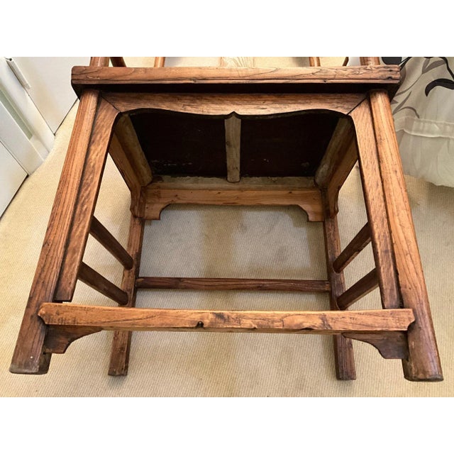 19th Century Chinese Qing Style Yoke Back Official's Armchair—A Pair For Sale - Image 12 of 12
