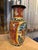 Japanese Satsuma Vase with Court Scene, Moriage Decoration, c. 1920 An elegant hand-painted Japanese Satsuma vase, richly...