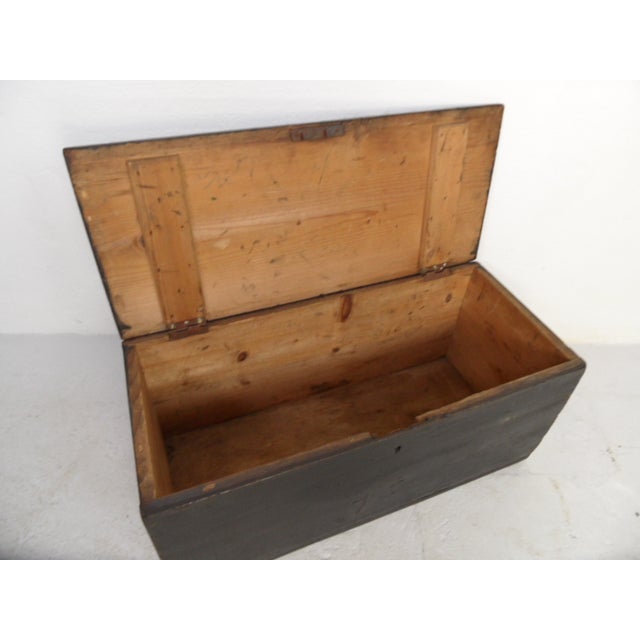 Antique Chest with Inscription, 1890s For Sale - Image 4 of 10