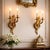 Vintage Gilt Metal Double-Arm Wall Sconces – Louis XV Rococo Style (Pair) For Sale - Image 12 of 12