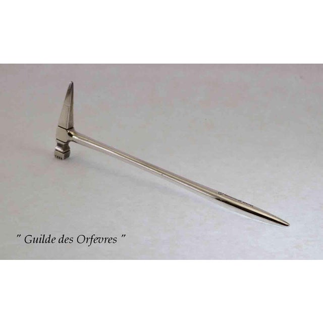 English Vintage Silver Ice Hammer, Elkington For Sale - Image 3 of 4