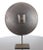 Striking hand-hammered iron disc sculpture with floating center handle. Constructed of various iron pieces that were...