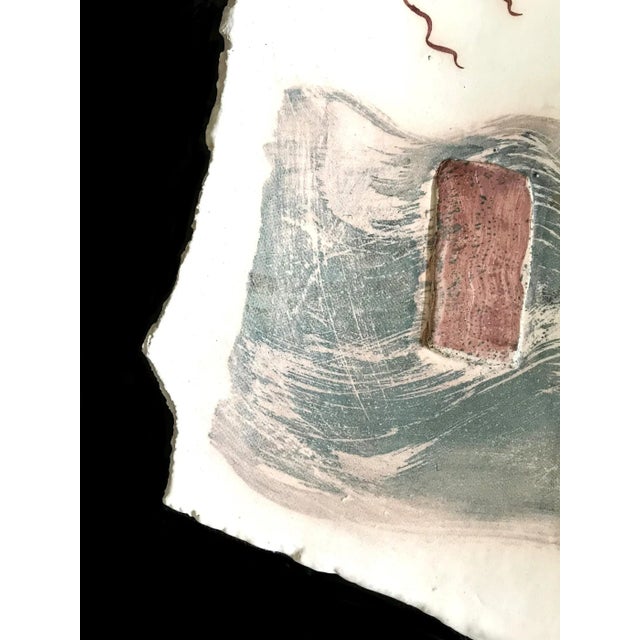 Ceramic Signed 1980s Large Wall-Mounted Stoneware Art Sculpture For Sale - Image 7 of 9